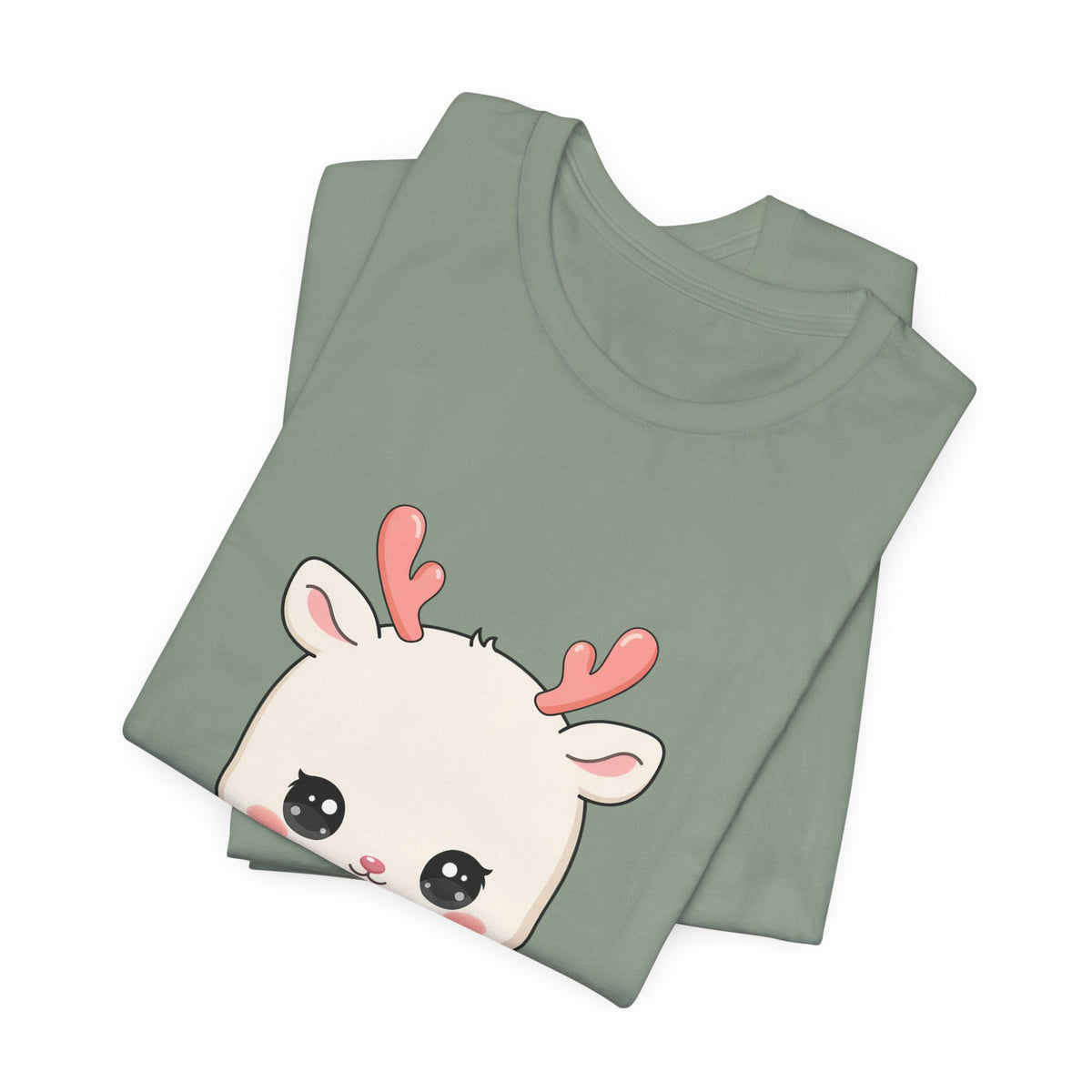 Kawaii Reindeer T-Shirt for Cozy Winter Days