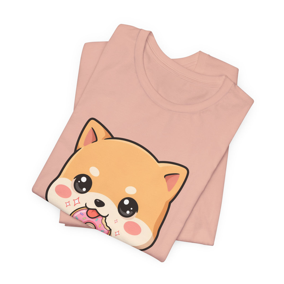Kawaii Shiba Inu Donut Unisex Jersey Short Sleeve Tee