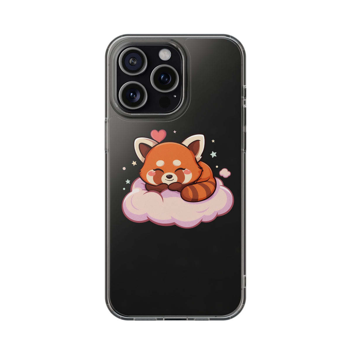 Cute Red Panda Phone Case, Dreamy Kawaii Cloud Art