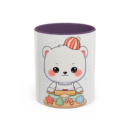 Christmas Cookie Polar Bear Accent Coffee Mug