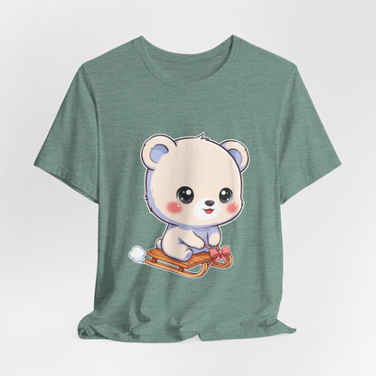 Kawaii Polar Bear T-Shirt for Cozy Winter Days