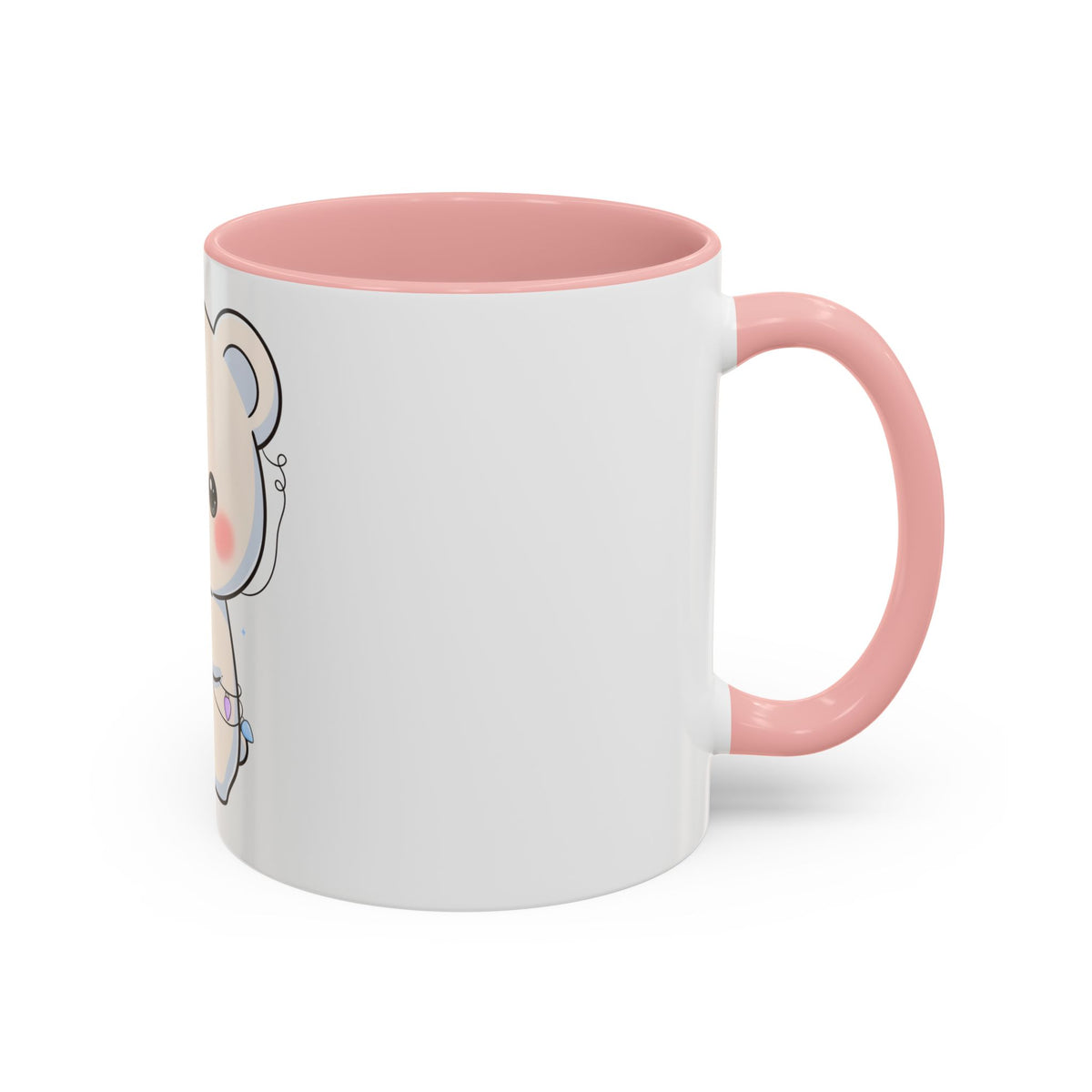 Kawaii Polar Bear Mug, Festive Holiday Gift