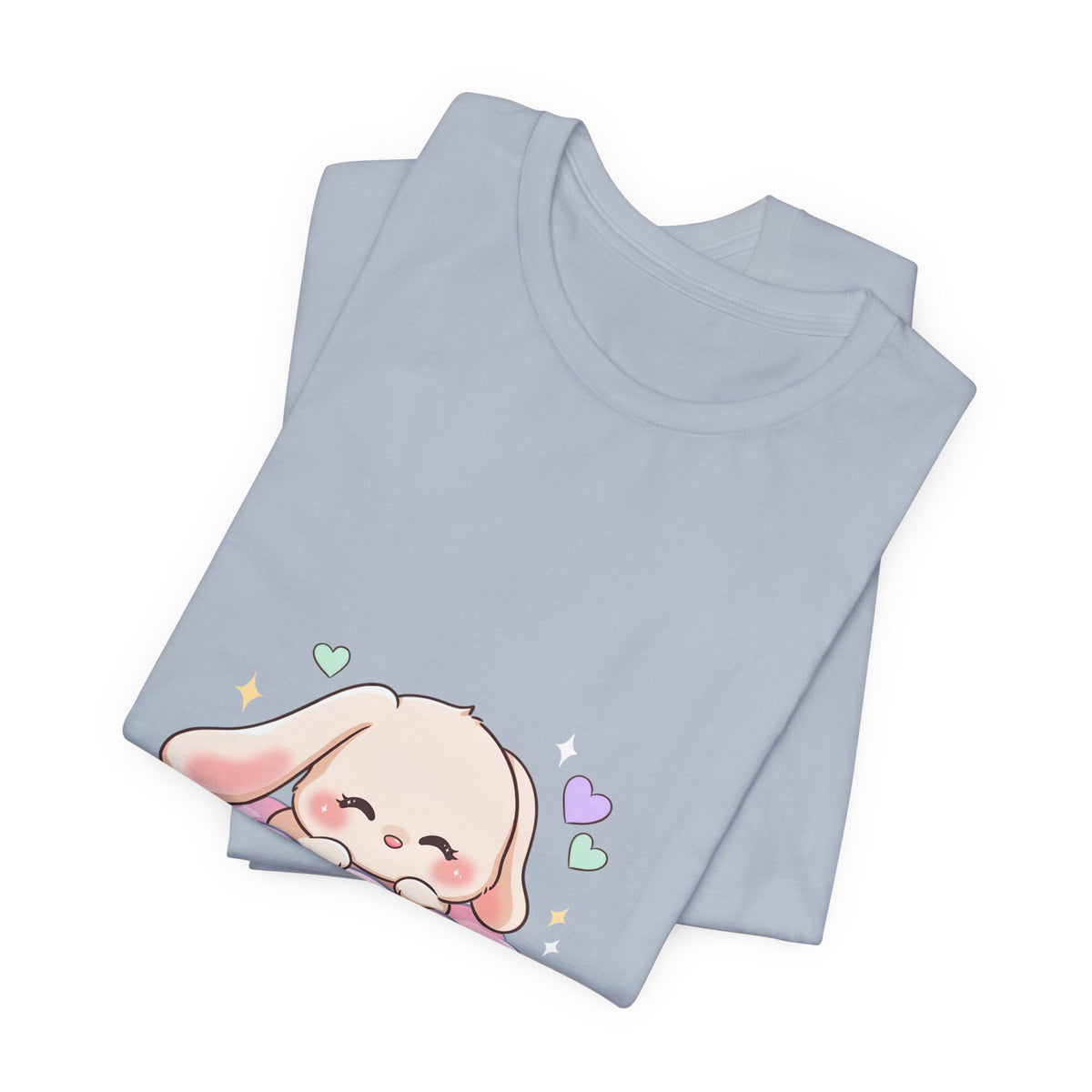 Kawaii Sleeping Bunny Tee, Cute Cloud Nap Unisex Shirt