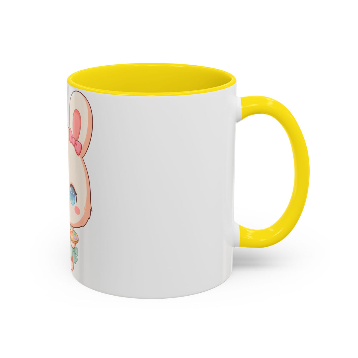 Kawaii Bunny Coffee Mug for Artists and Cute Art Lovers
