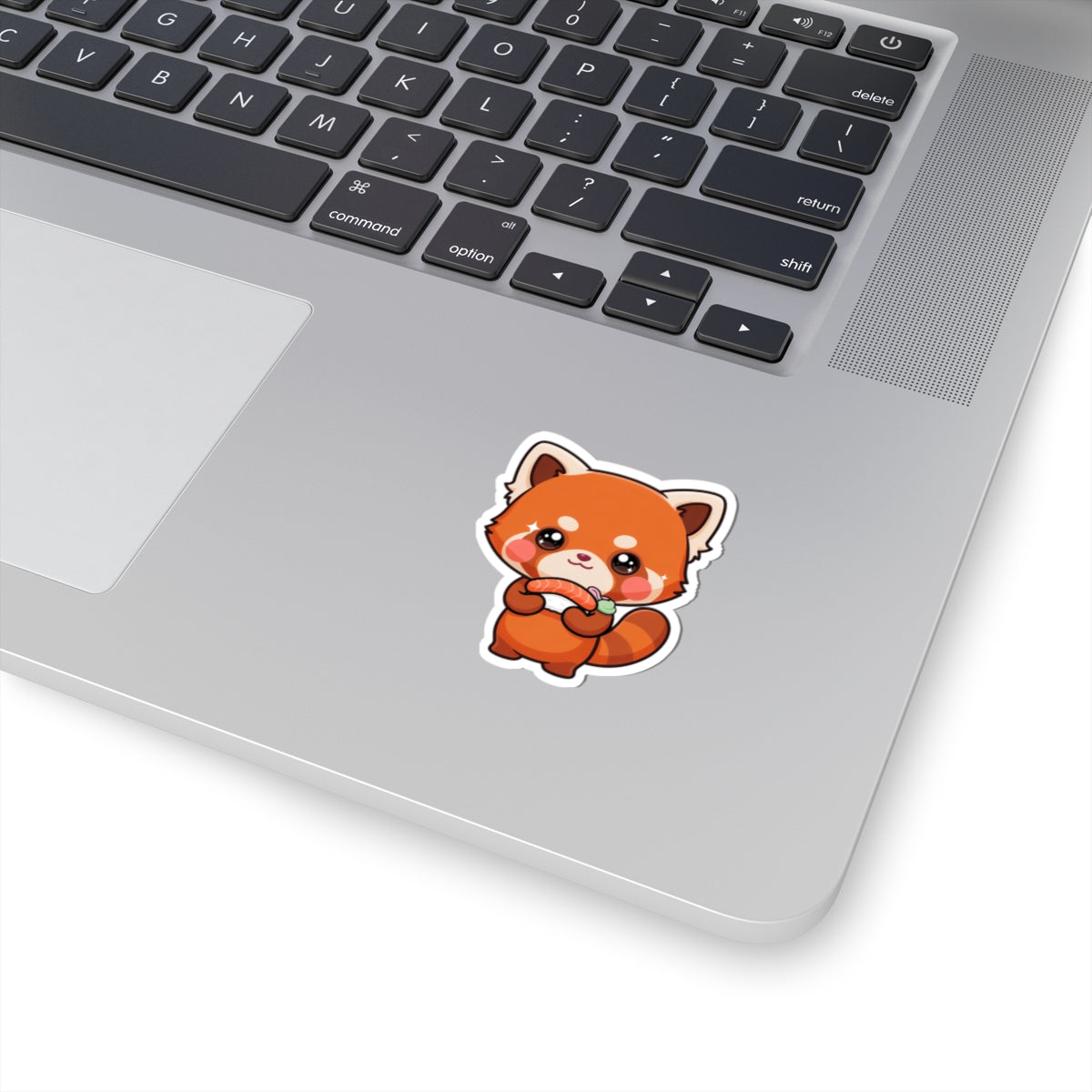 Kawaii Red Panda Sushi Kiss-Cut Sticker Gift