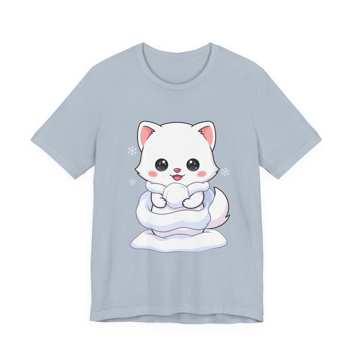 Kawaii Arctic Fox T-Shirt for Cute Winter Style
