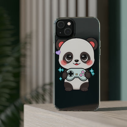Gamer Panda Clear Impact-Resistant Phone Case