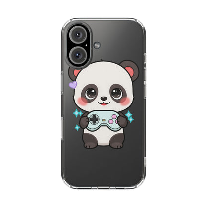 Gamer Panda Clear Impact-Resistant Phone Case