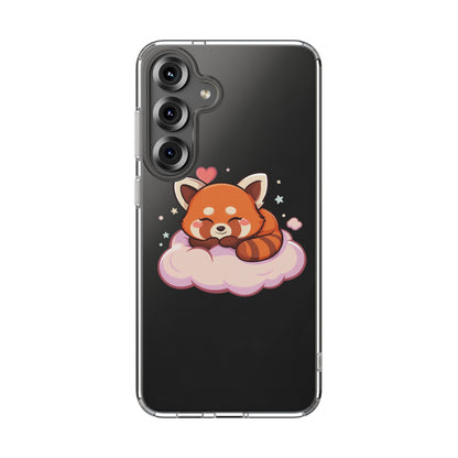 Cute Red Panda Phone Case, Dreamy Kawaii Cloud Art