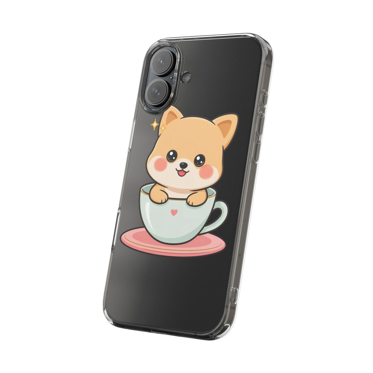 Kawaii Shiba Inu Phone Case – Cute Puppy in a Teacup