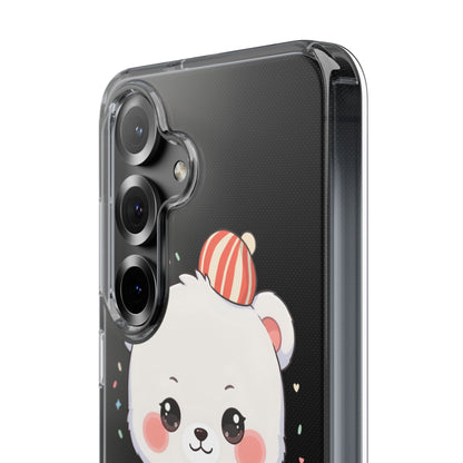 Christmas Bear Cookie Baking Clear Phone Case