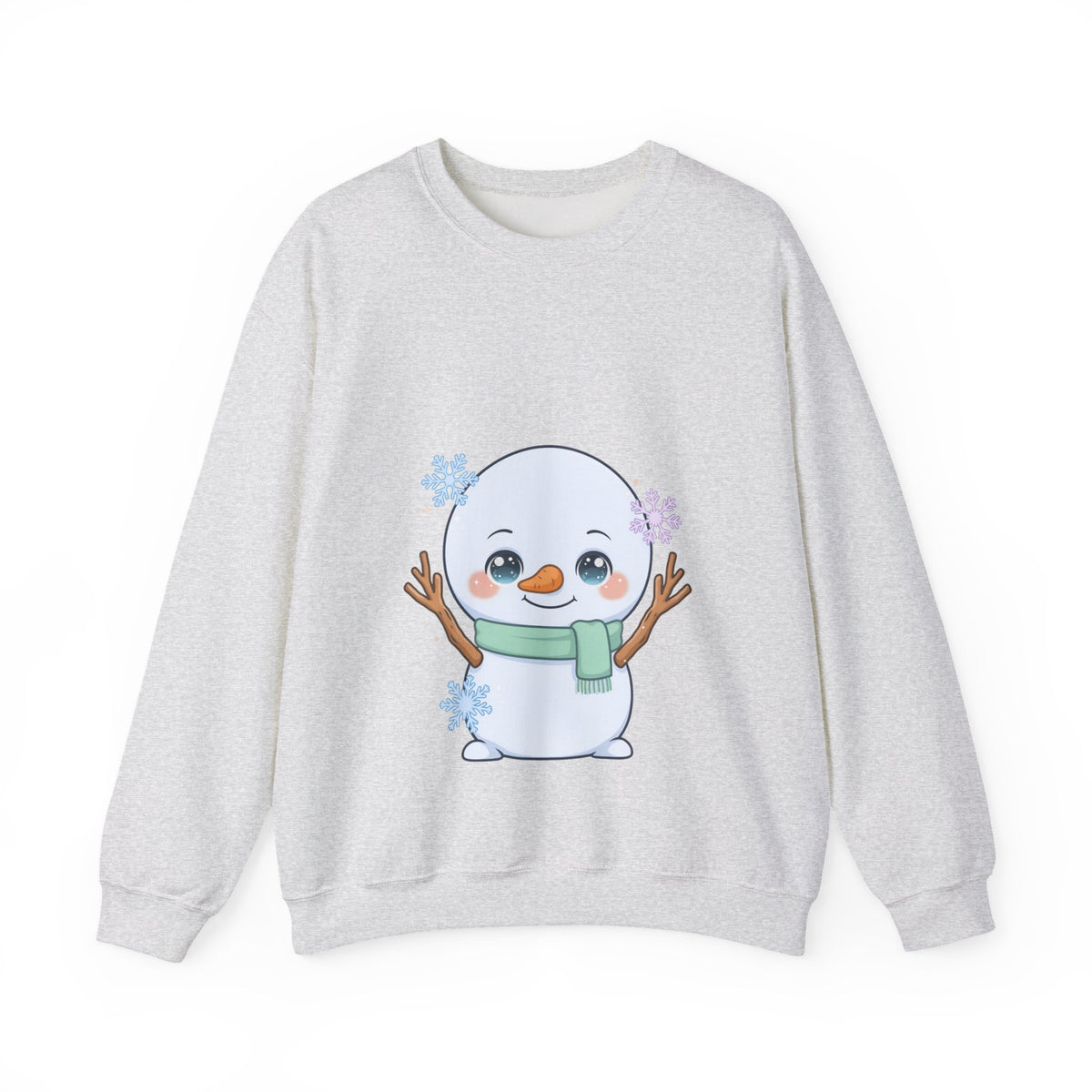 Kawaii Snowman Sweatshirt – Cute Winter Crewneck