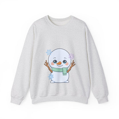 Kawaii Snowman Sweatshirt – Cute Winter Crewneck