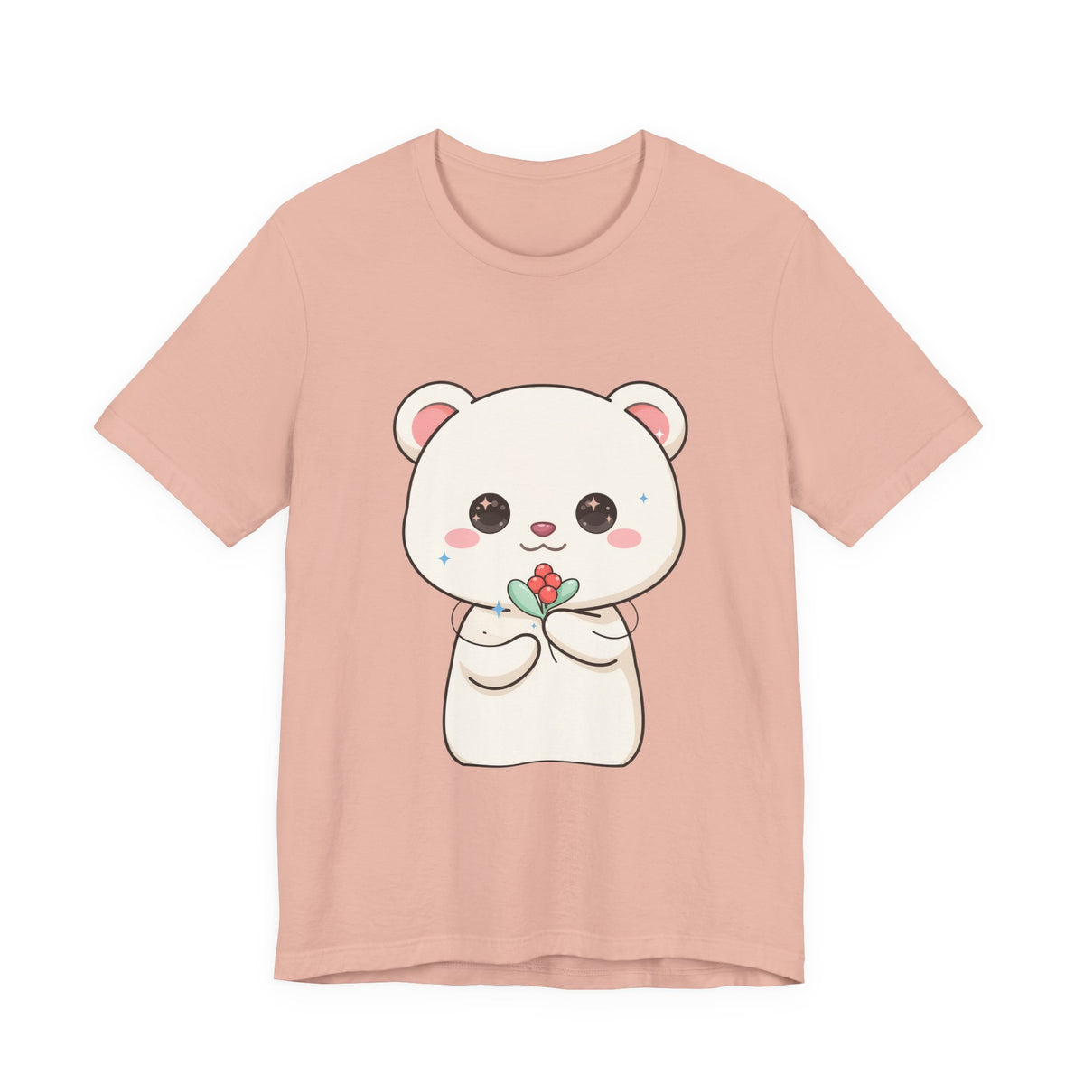 Kawaii Polar Bear Christmas T-Shirt for Cute Holiday Fans