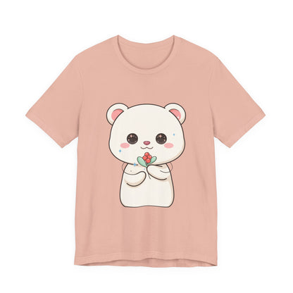 Kawaii Polar Bear Christmas T-Shirt for Cute Holiday Fans