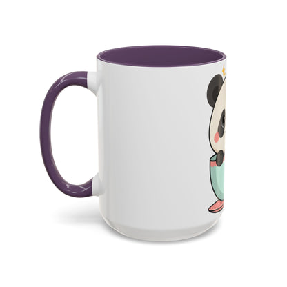 Kawaii Panda Accent Coffee Mug for Panda Lovers
