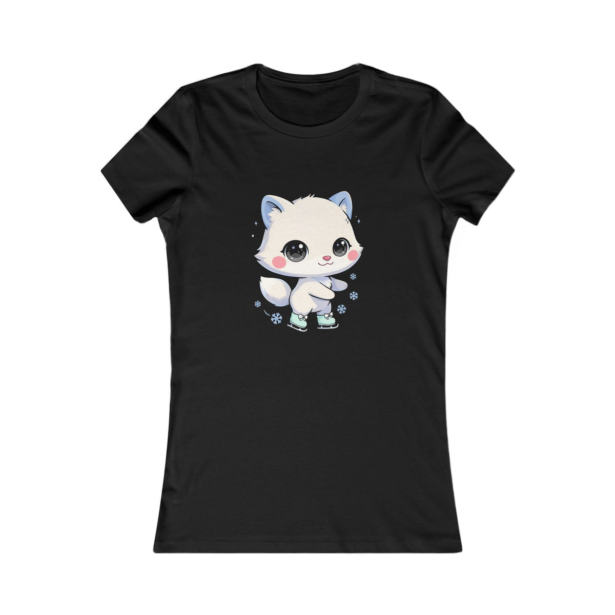 Kawaii Arctic Fox T-Shirt for Cute Winter Style