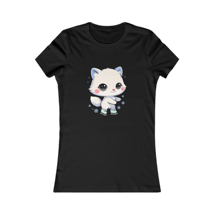Kawaii Arctic Fox T-Shirt for Cute Winter Style
