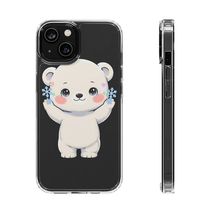 Kawaii Polar Bear Phone Case for a Cozy Winter Gift