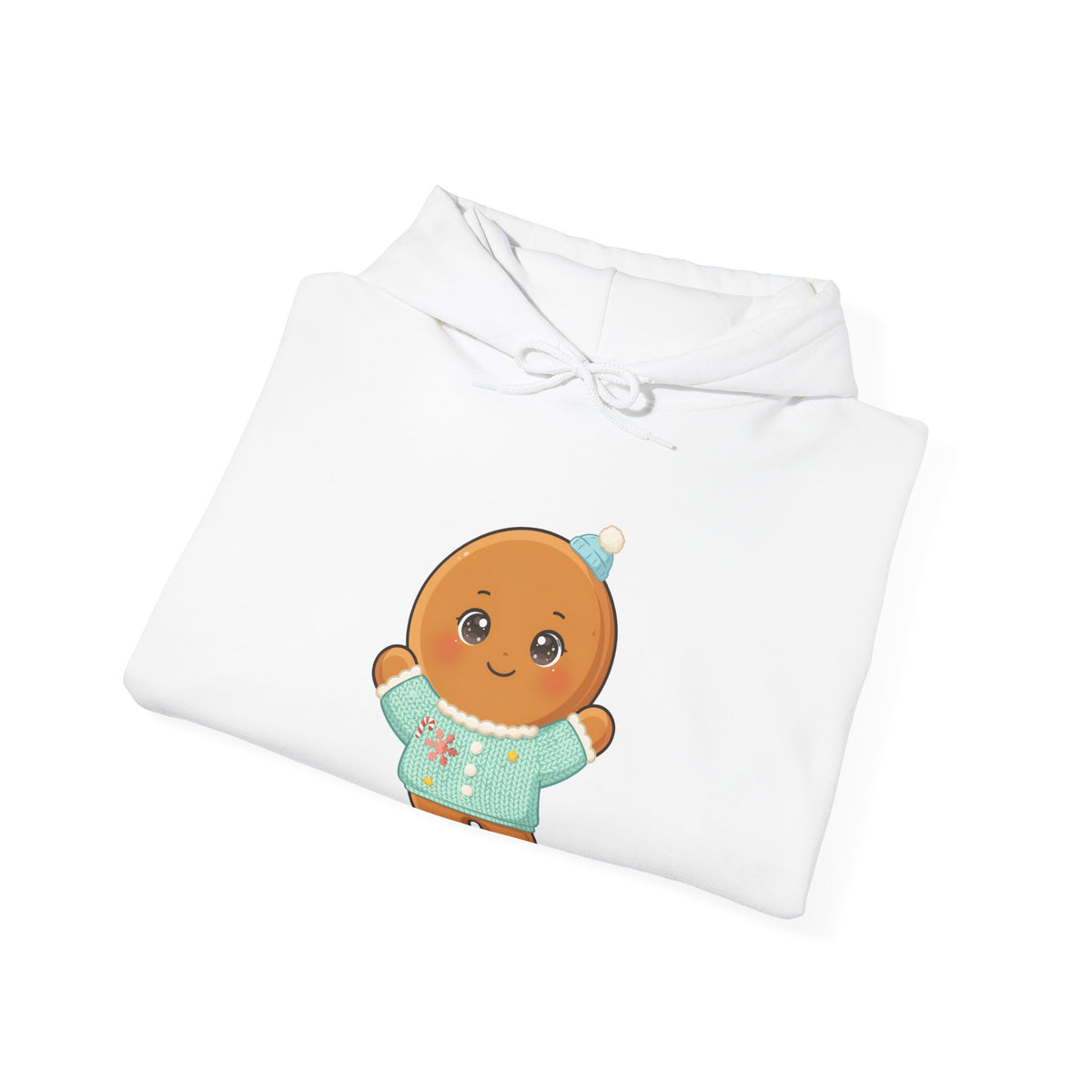 Kawaii Gingerbread Hoodie for Cozy Christmas Cheer