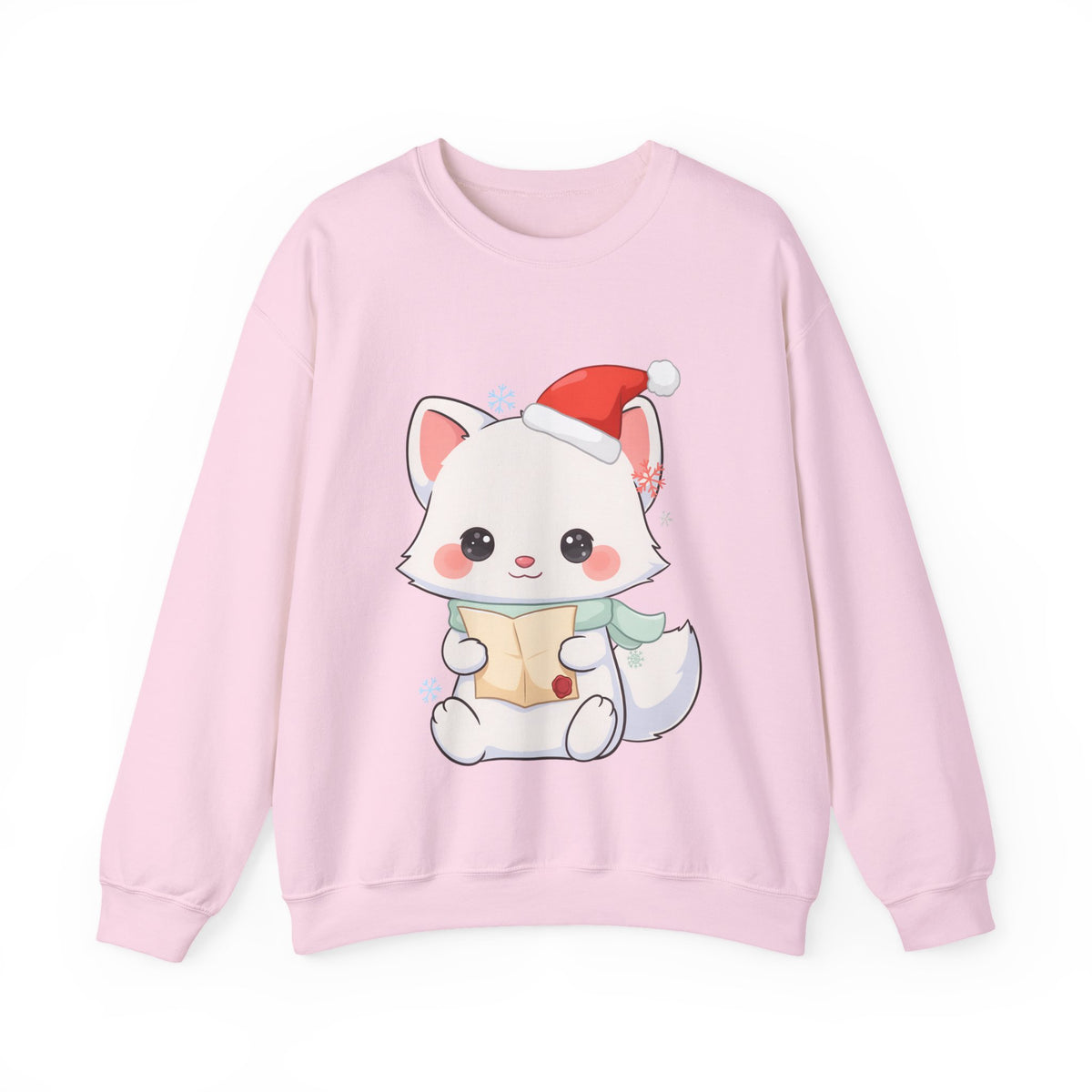 Christmas Arctic Fox Sweatshirt for Kawaii Holiday Fans