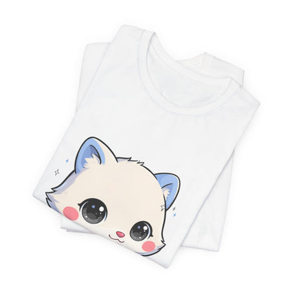 Kawaii Arctic Fox T-Shirt for Winter Gift Giving