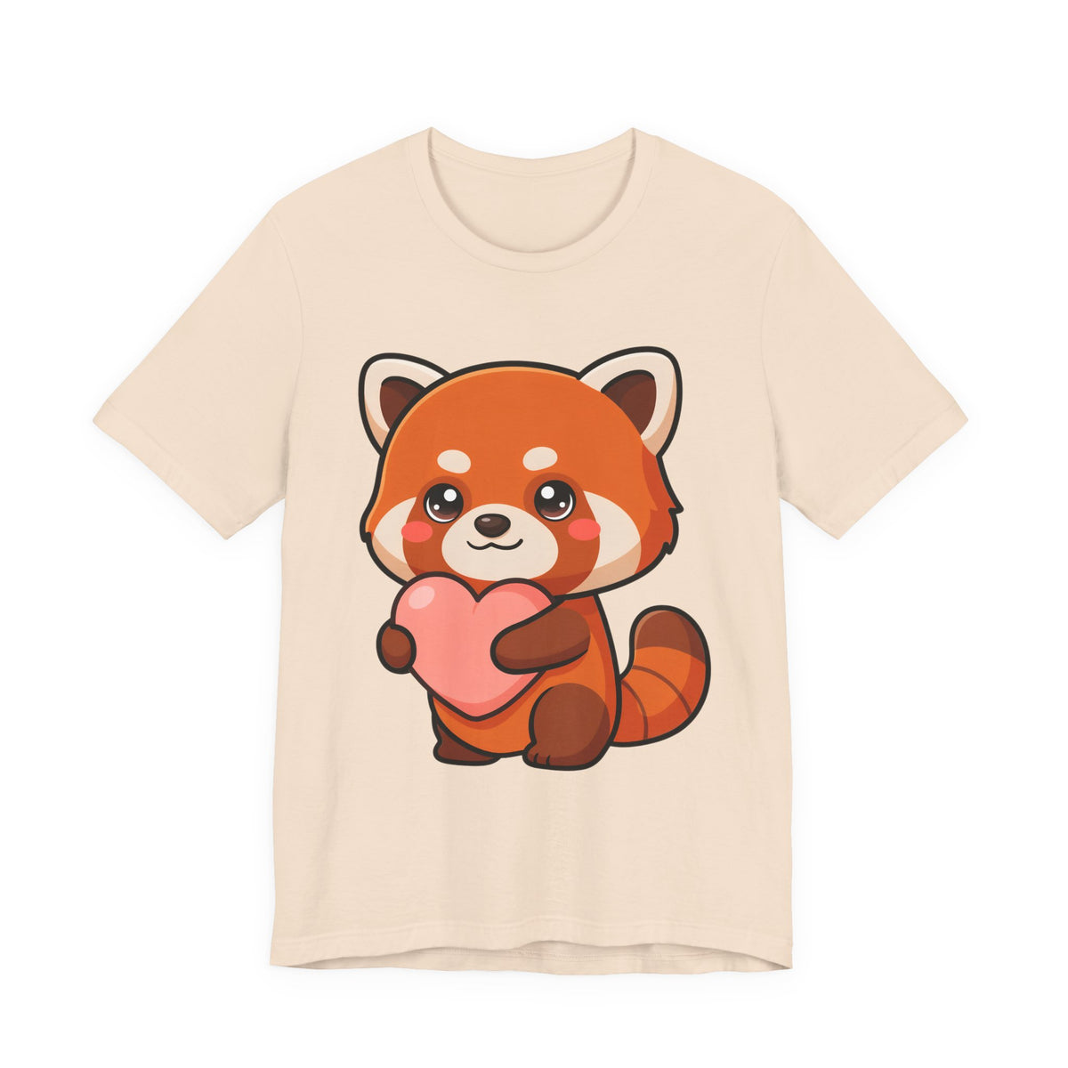 Kawaii Red Panda T-Shirt: Big Heart, Cozy Vibes