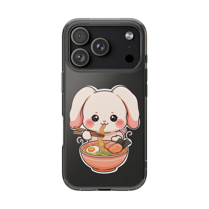 Kawaii Ramen Bunny Clear Impact-Resistant Case