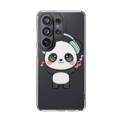 Kawaii Panda Phone Case with Headphones