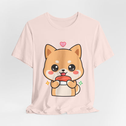 Kawaii Shiba Inu Sushi T-Shirt for Cute Food Lovers