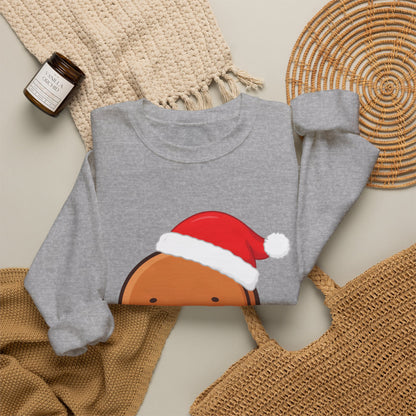 Christmas Gingerbread Sweatshirt, Cute Kawaii Holiday Crewneck