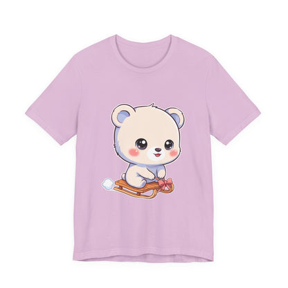 Kawaii Polar Bear T-Shirt for Cozy Winter Days