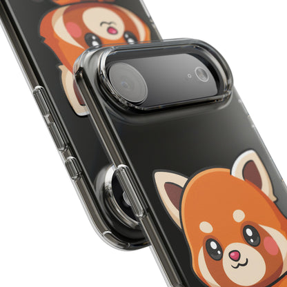 Red Panda Skateboard Phone Case, Cute Kawaii Style