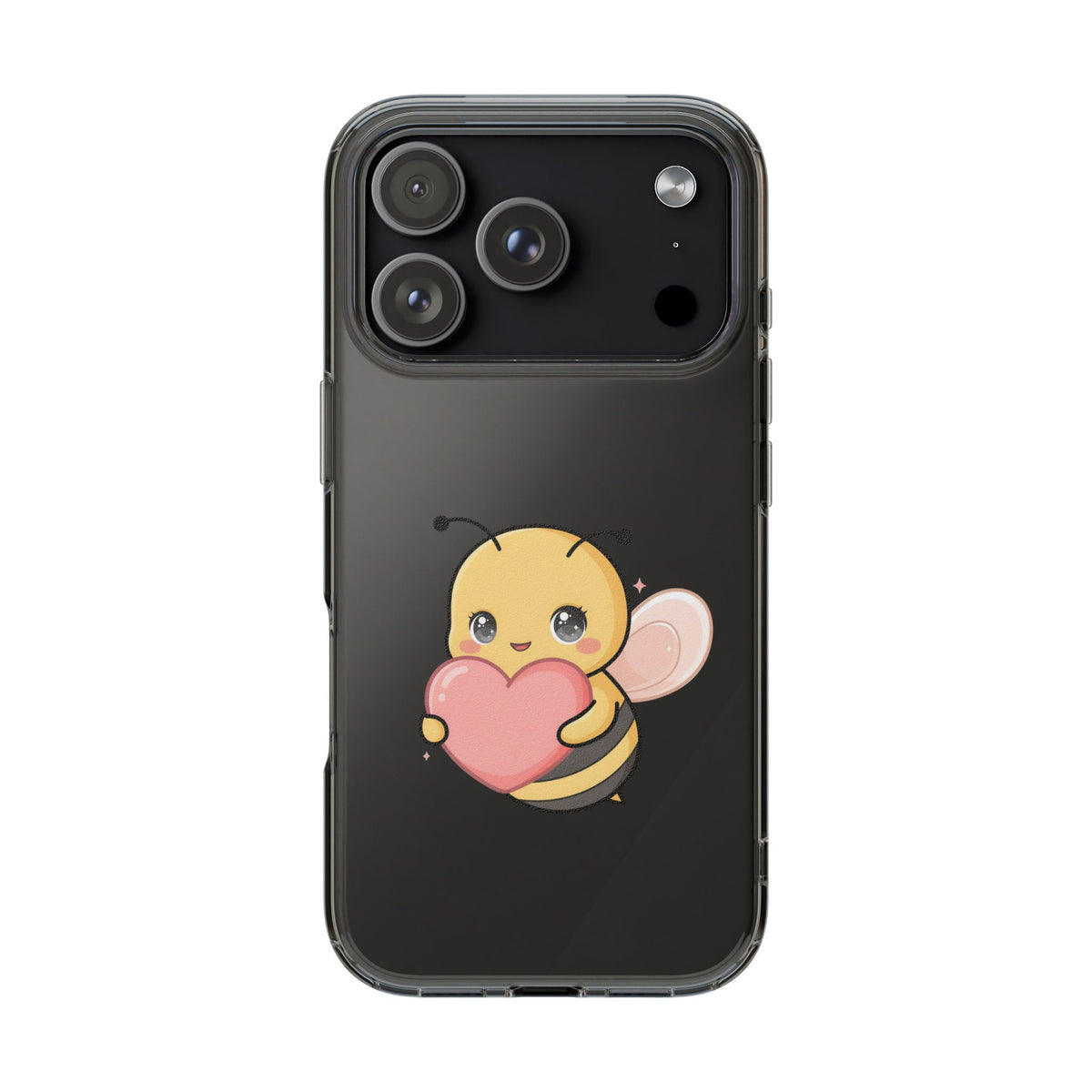 Kawaii Bee Clear Impact-Resistant Phone Case
