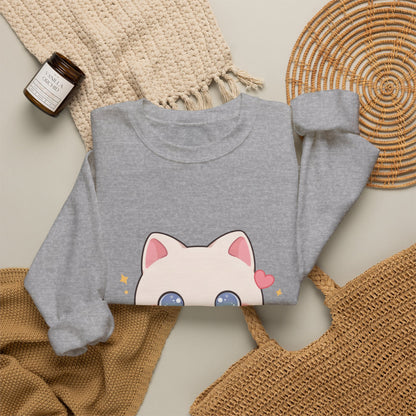 Kawaii Gamer Cat Sweatshirt for Cozy Gaming Nights