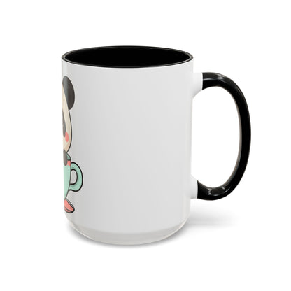 Kawaii Panda Accent Coffee Mug for Panda Lovers