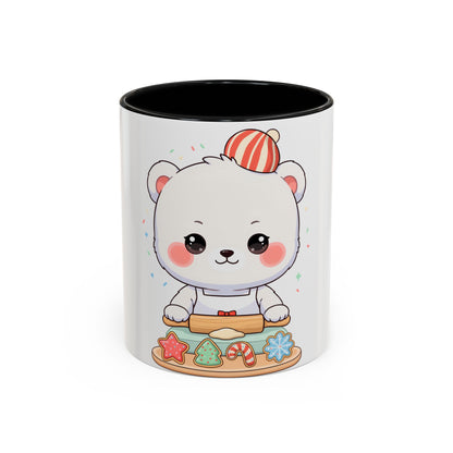 Christmas Cookie Polar Bear Accent Coffee Mug