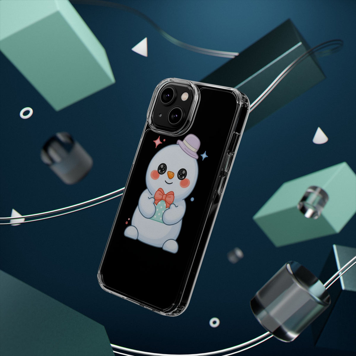 Kawaii Snowman Phone Case for Cheerful Winter Days