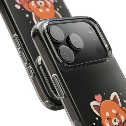 Cute Red Panda Phone Case, Dreamy Kawaii Cloud Art