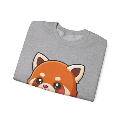 Kawaii Red Panda Skateboarding Sweatshirt, Cute Animal Gift