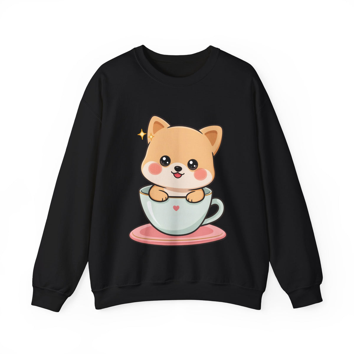Kawaii Shiba Inu Sweatshirt, Cute Puppy Crewneck