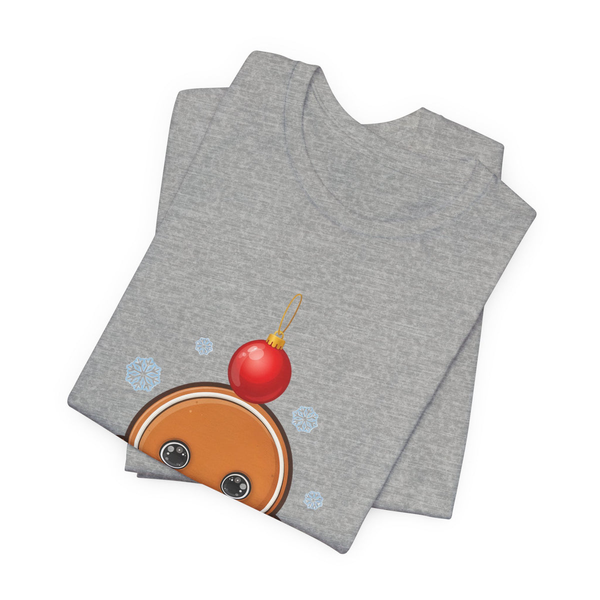 Kawaii Gingerbread Christmas Tee, Cute Holiday Unisex Shirt