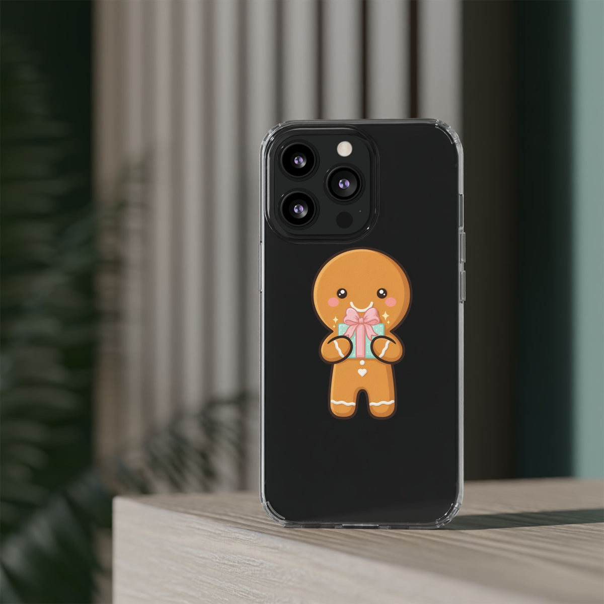 Gingerbread Man Phone Case, Cute Holiday Gift Design