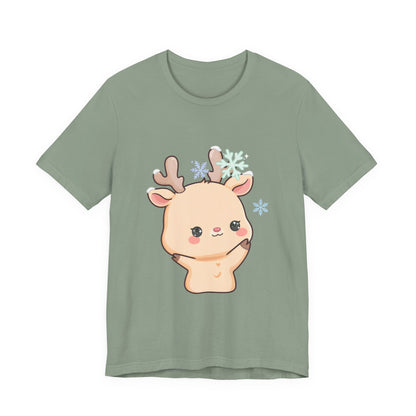 Kawaii Reindeer T-Shirt for Cute Winter Outfits