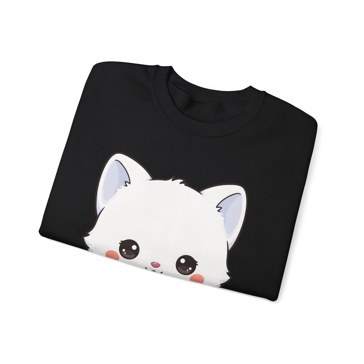 Christmas Cookie Fox Sweatshirt, Kawaii Arctic Fox Crewneck