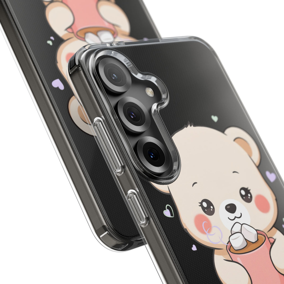 Kawaii Polar Bear Phone Case with Hot Cocoa