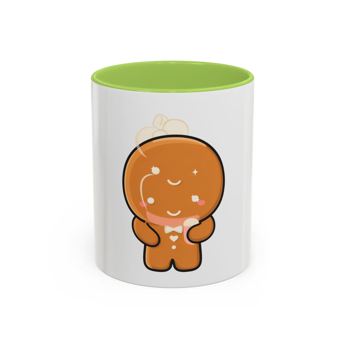 Kawaii Gingerbread Mug for Cozy Cocoa Breaks