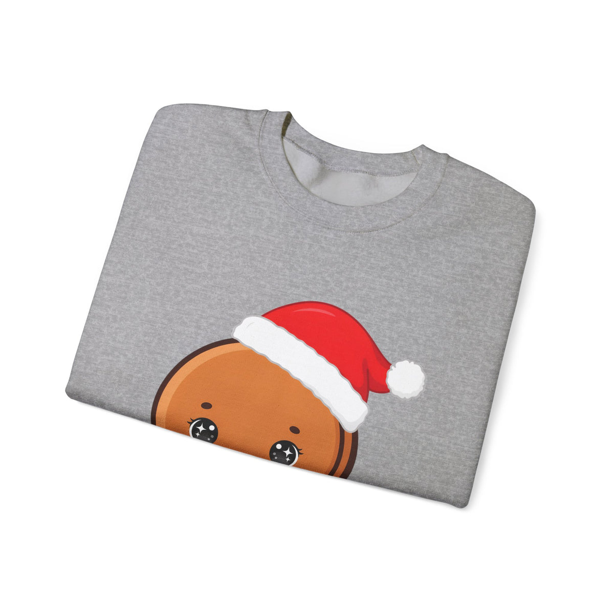 Christmas Gingerbread Sweatshirt, Cute Kawaii Holiday Crewneck