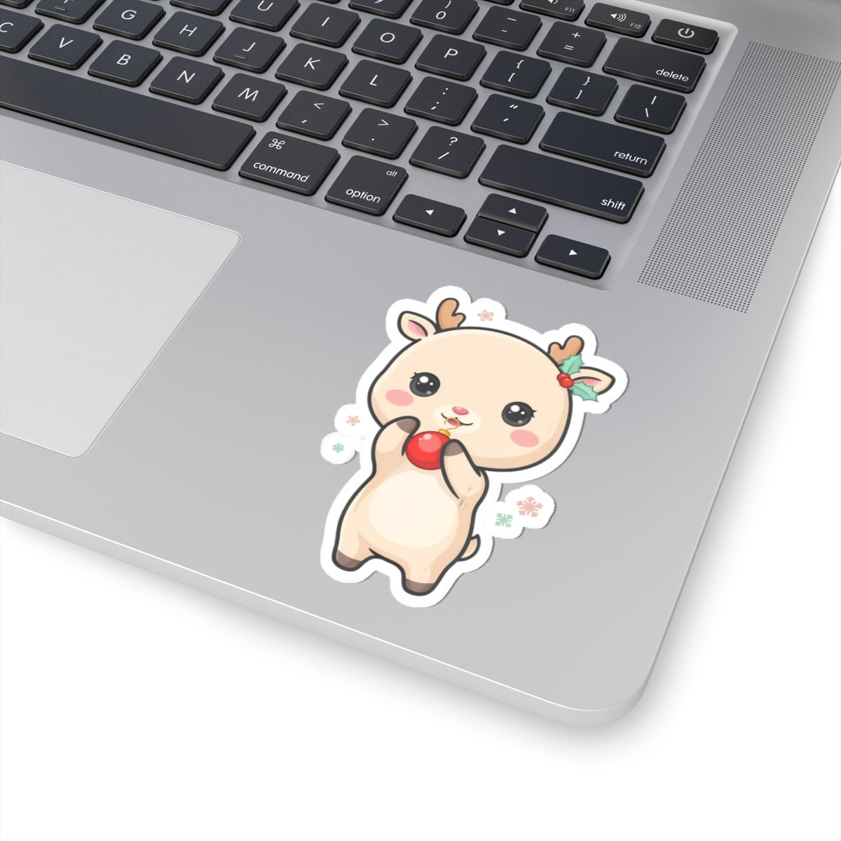 Christmas Reindeer Sticker for Cute Holiday Gifting