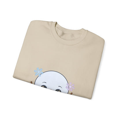 Kawaii Snowman Sweatshirt – Cute Winter Crewneck